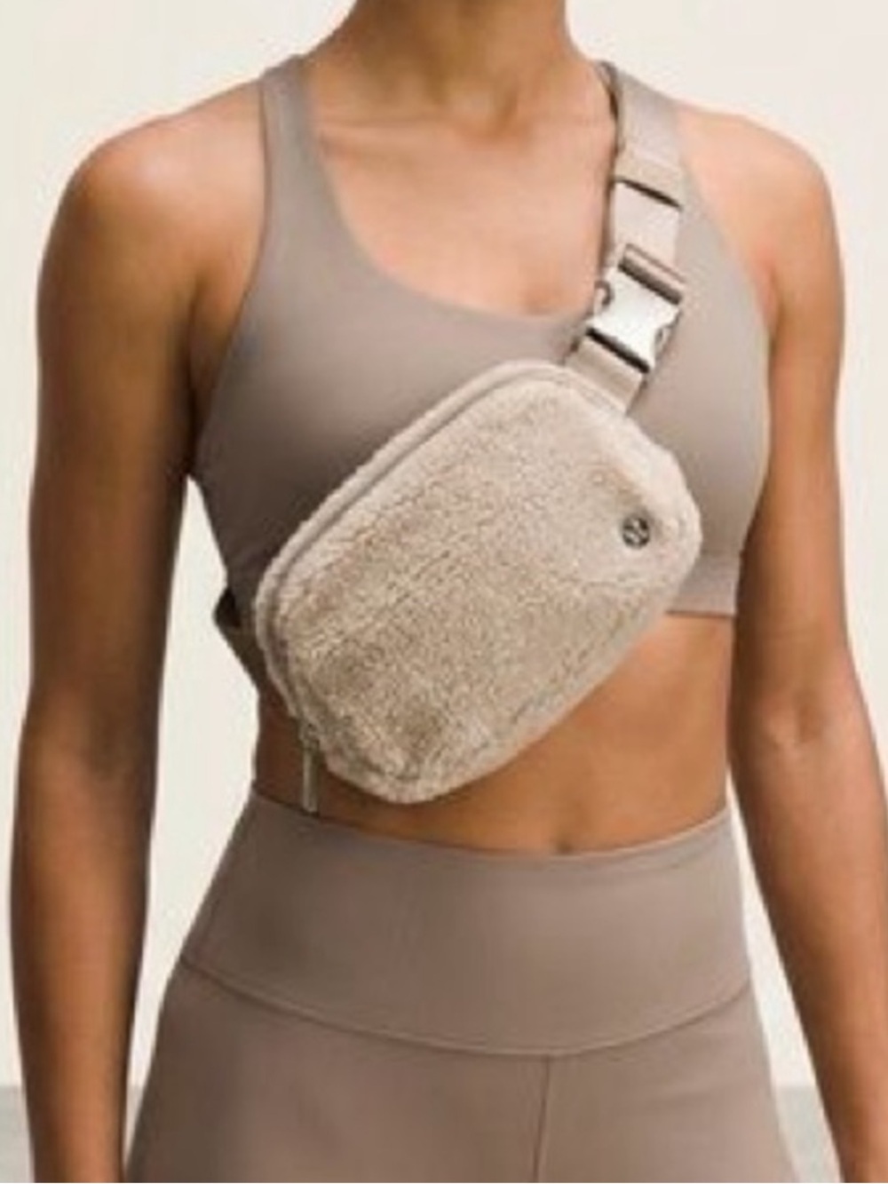 lululemon athletica Everywhere Belt Bag in Beige Sherpa